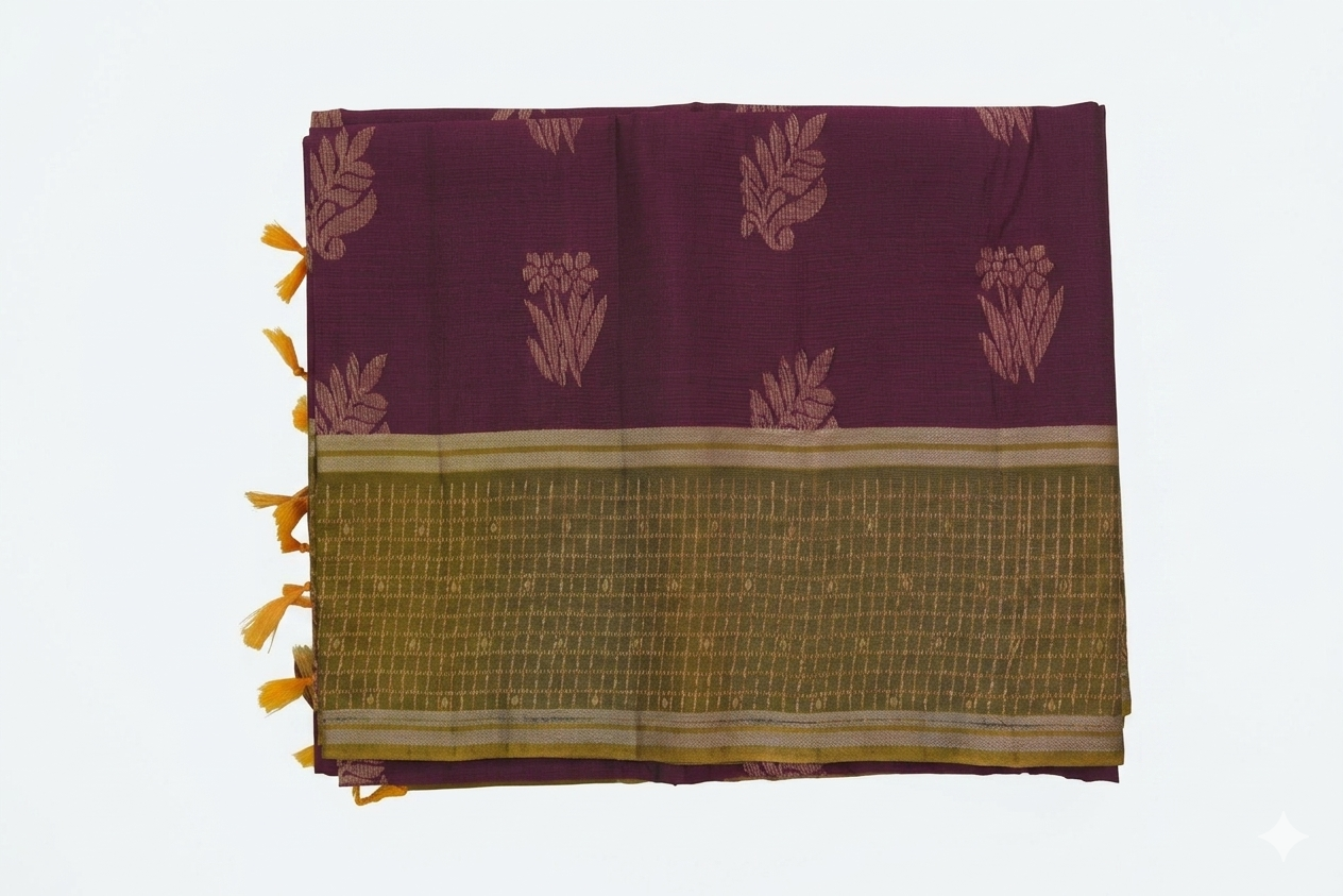 Kanchipuram Semi-Silk Saree