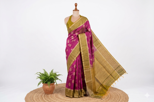 Kanchipuram Semi-Silk Saree