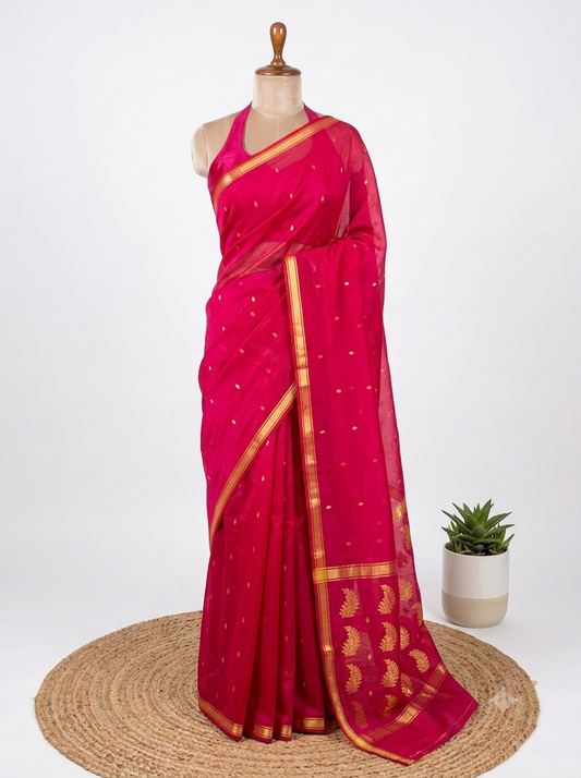 Chnderi Katan Silk Saree