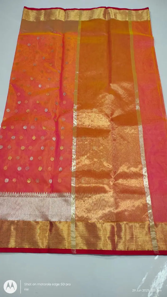 Chanderi Zari Border Saree