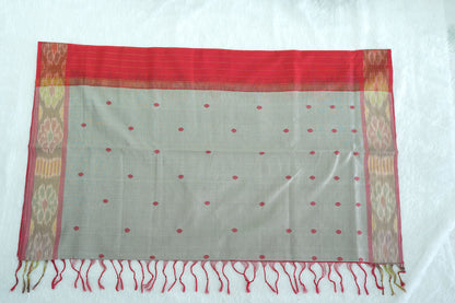 Ikkat Border Cotton Saree