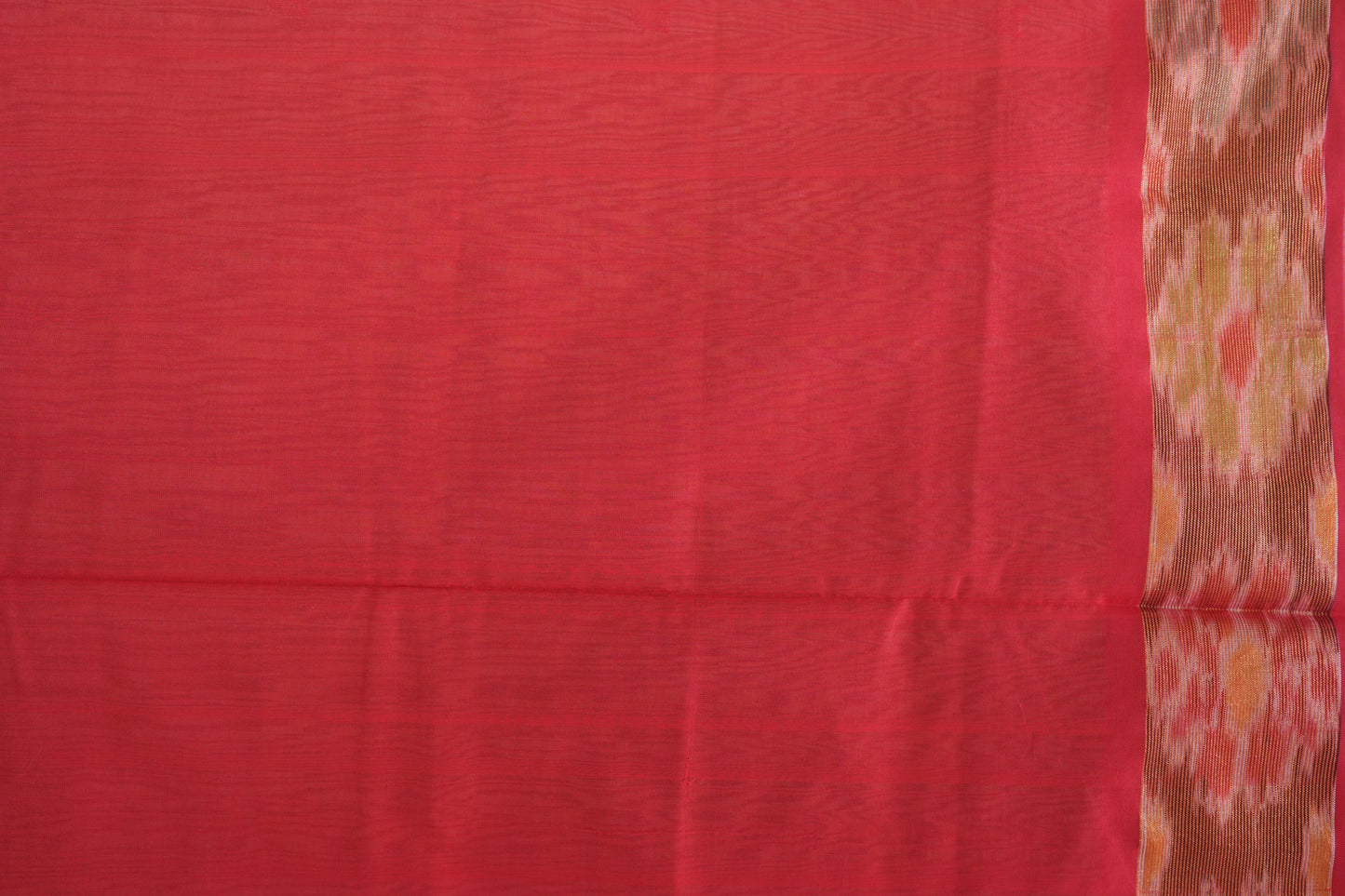 Ikkat Border Cotton Saree