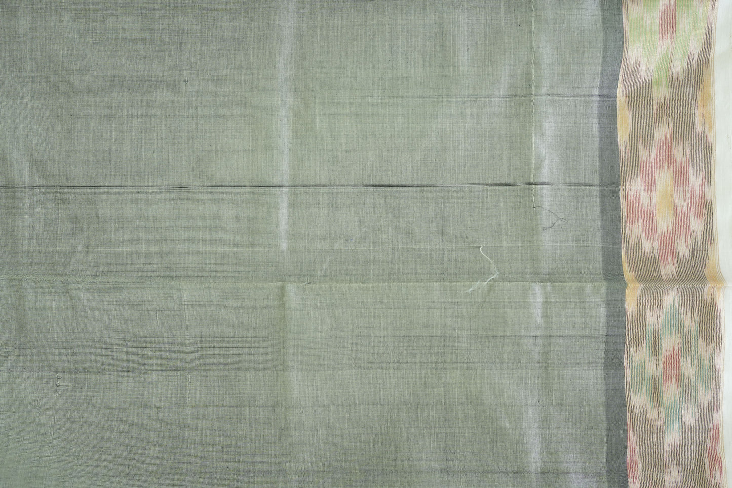 Ikkat Border Cotton Saree