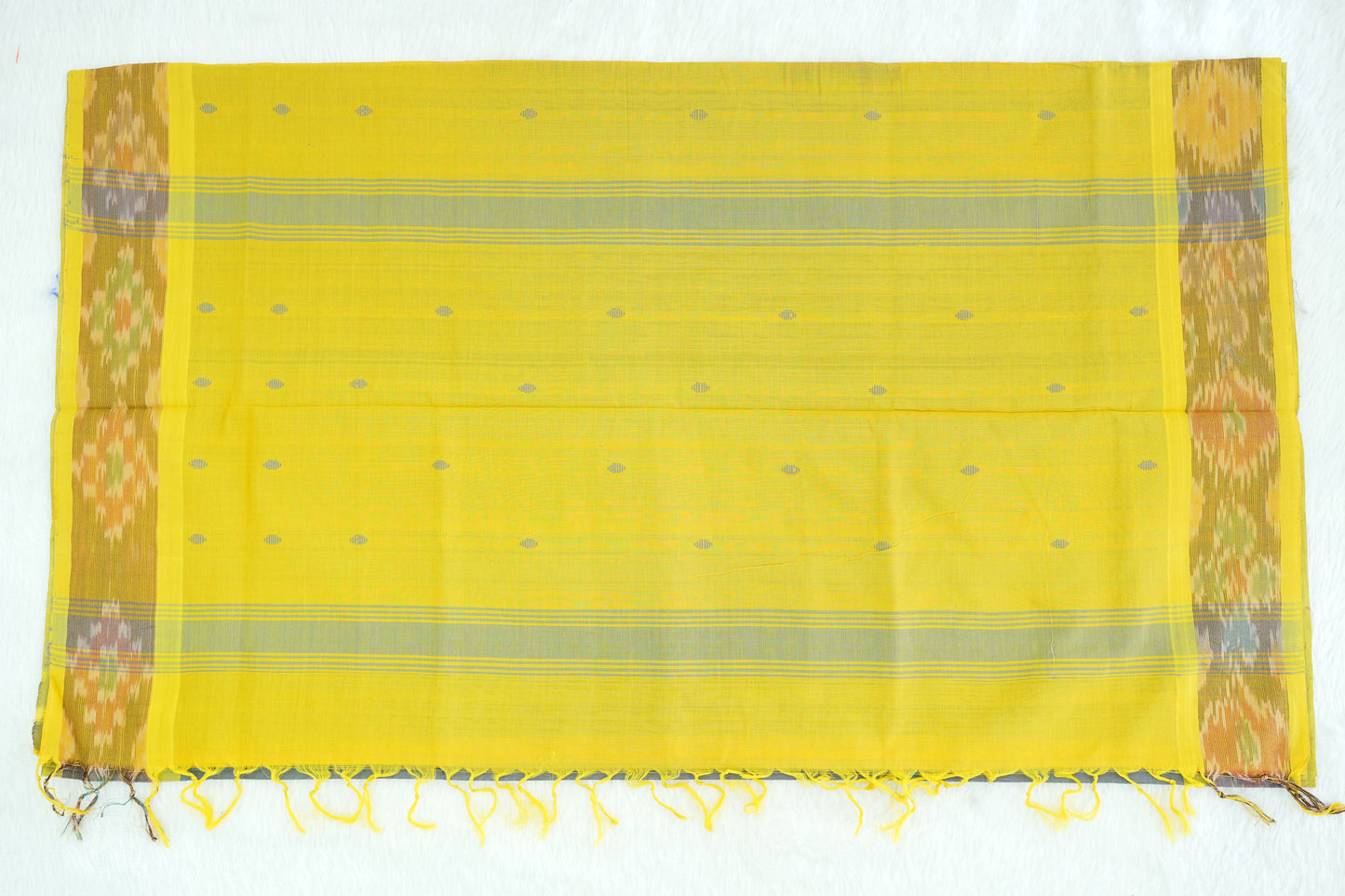 Ikkat Border Cotton Saree