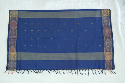Ikkat Border Cotton Saree