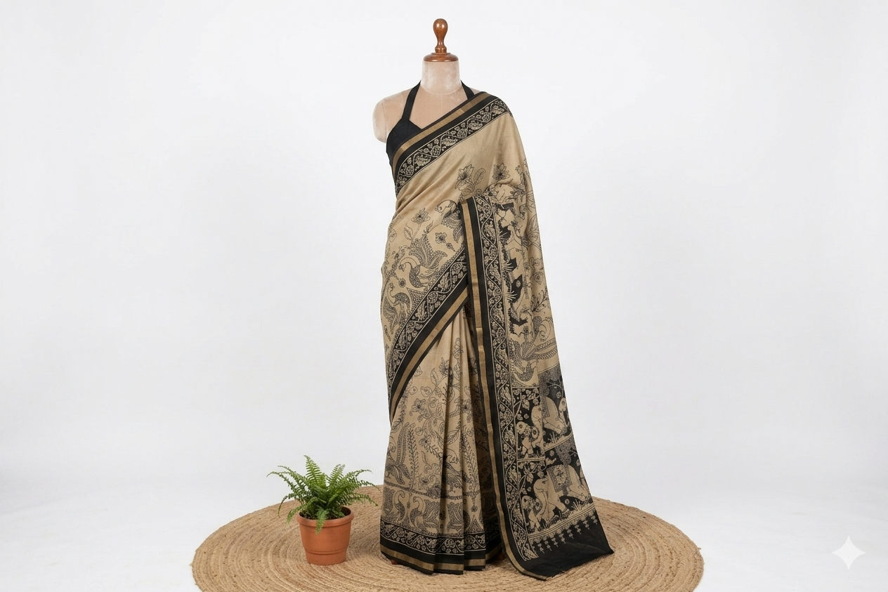 Linen Cotton Saree