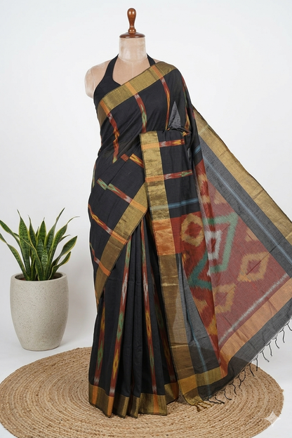 Ikkat Cotton Saree