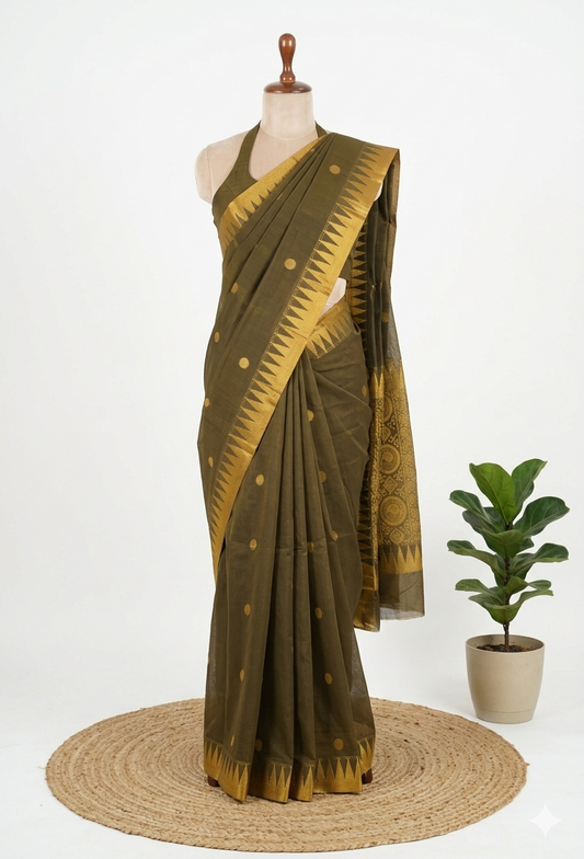 Kanchi Cotton Saree