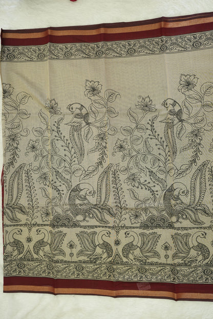 Linen Cotton Saree
