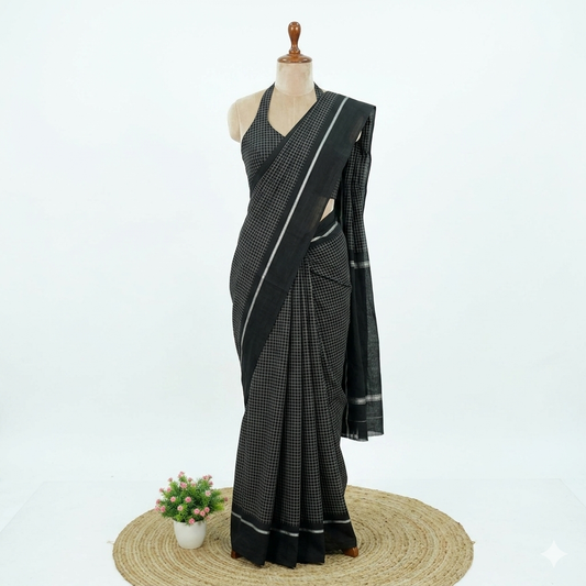 Patteda Anchu Cotton Saree