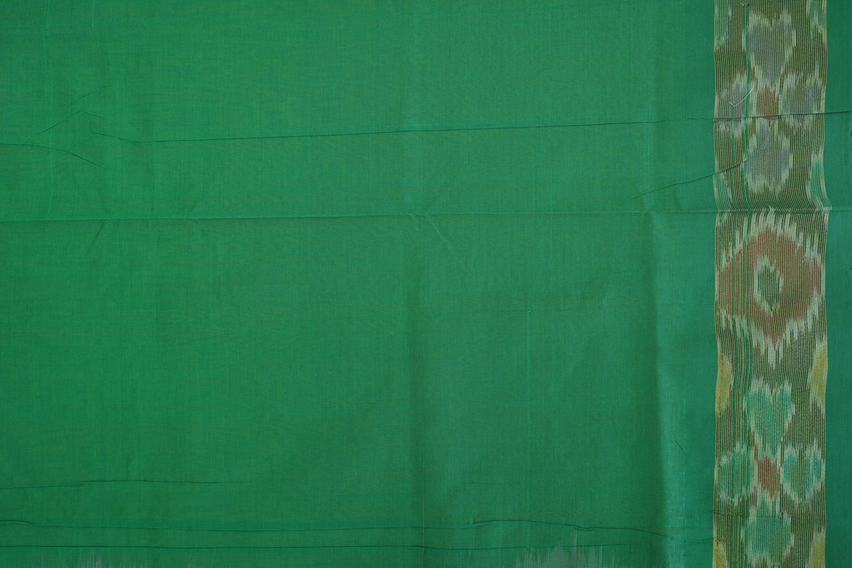 Ikkat Border Handloom Cotton Saree