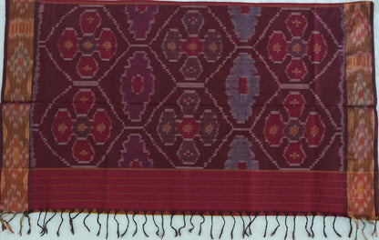 Ikkat Border Handloom Cotton Saree