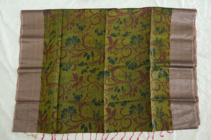 Floral Design Semi-Silk Saree