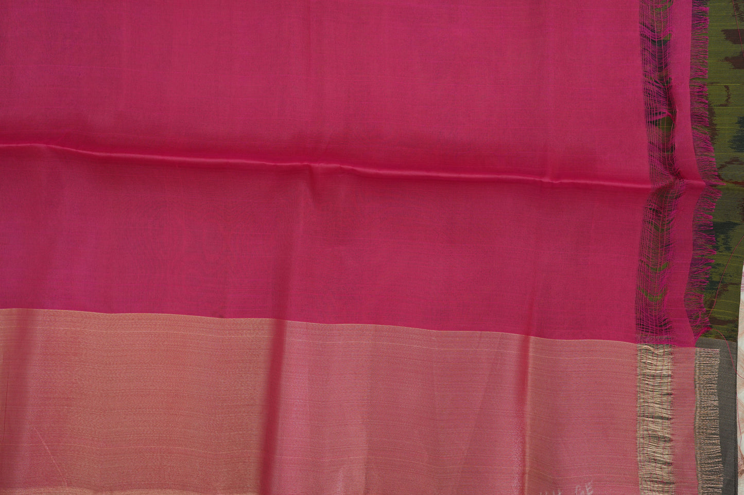 Floral Design Semi-Silk Saree
