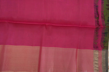 Floral Design Semi-Silk Saree