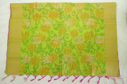 Floral Design Semi-Silk Saree