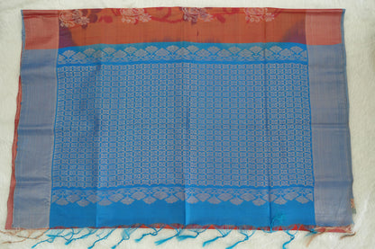 Floral Design Semi-Silk Saree