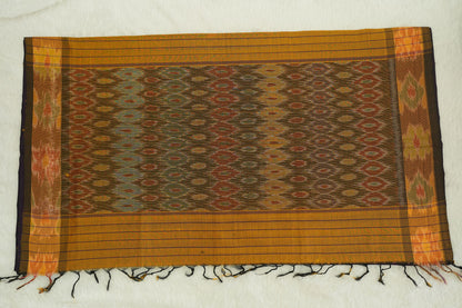 Ikkat Border Cotton Saree