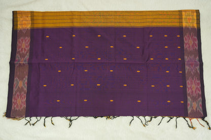 Ikkat Border Cotton Saree