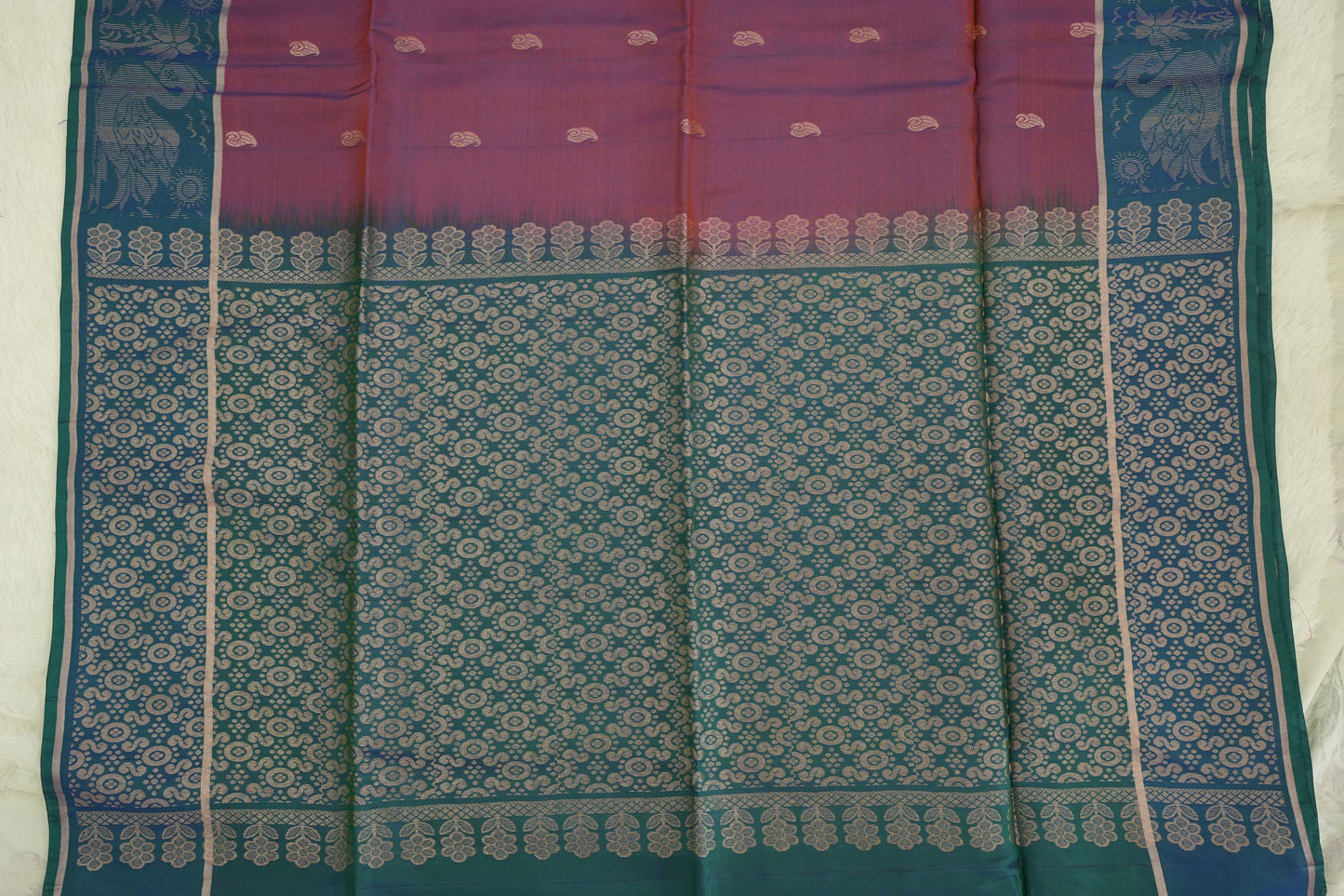 Kanchipuram Semi-Silk saree