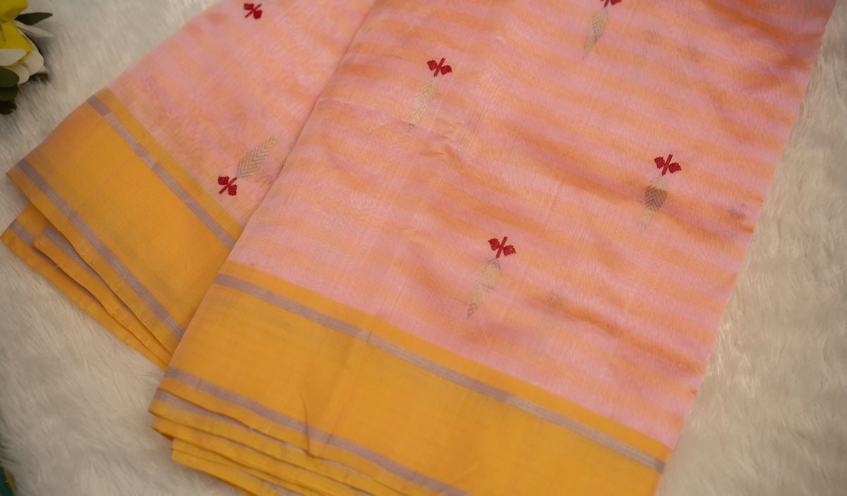 Chanderi Katan Silk Saree