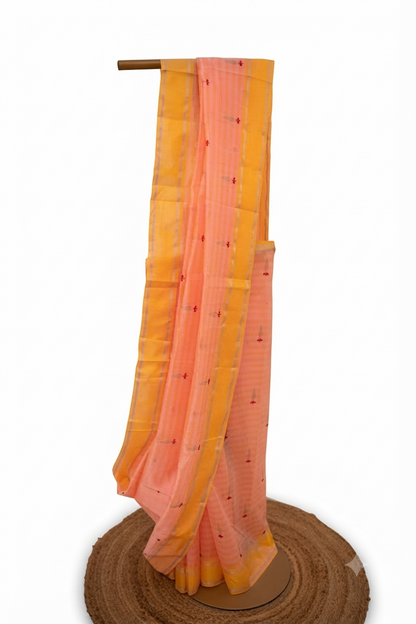 Chanderi Katan Silk Saree