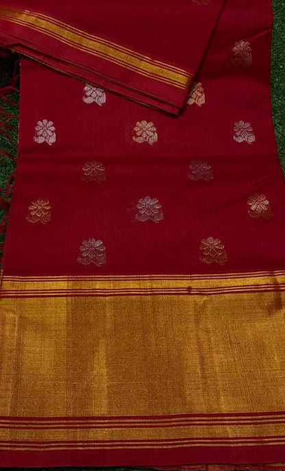 Pure Venkatagiri Silk Cotton Pattu Saree