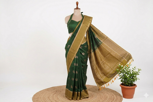 Kanchipuram Semi-Silk Saree