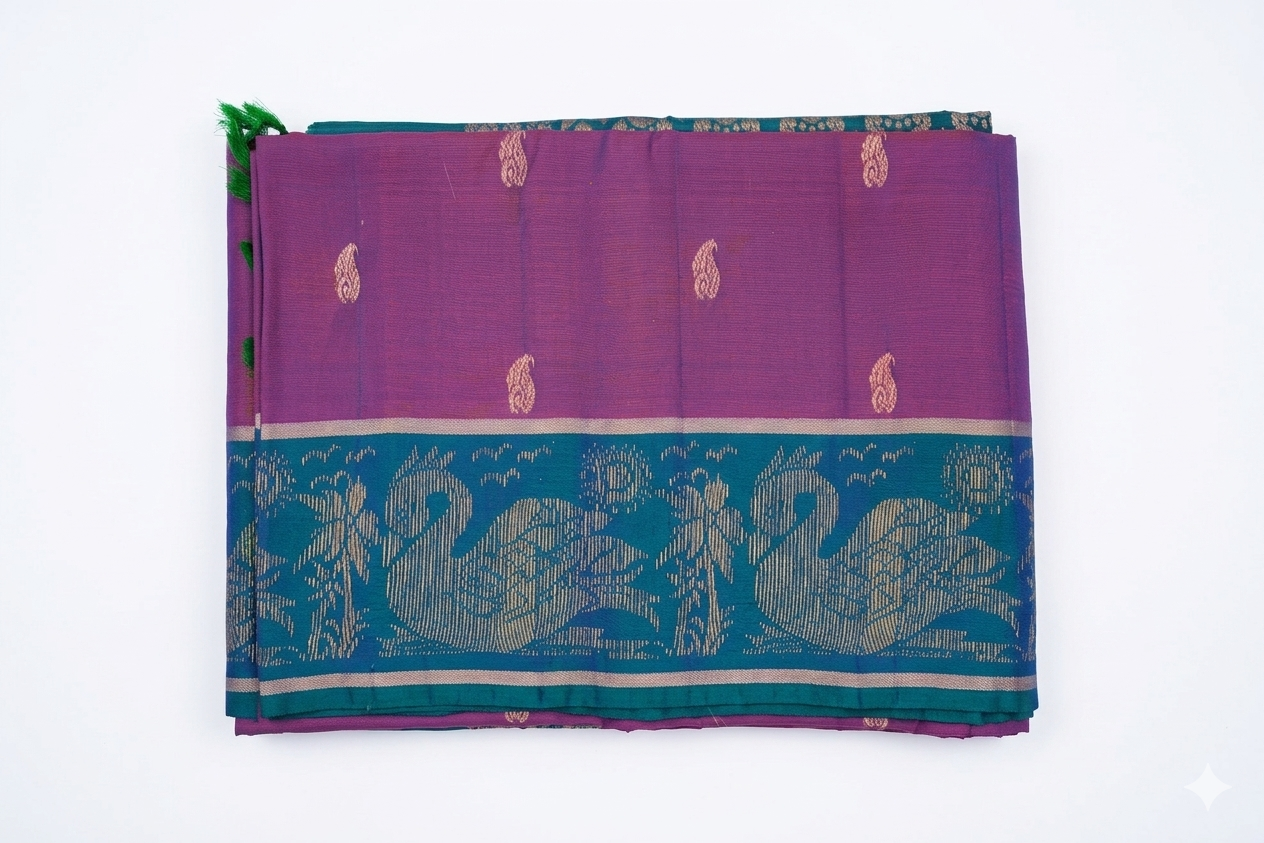 Kanchipuram Semi-Silk saree