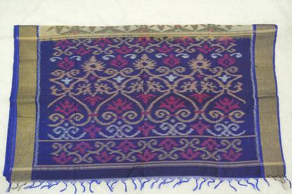 Ikkat Silk Cotton Saree