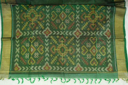 Ikkat Silk Cotton Saree