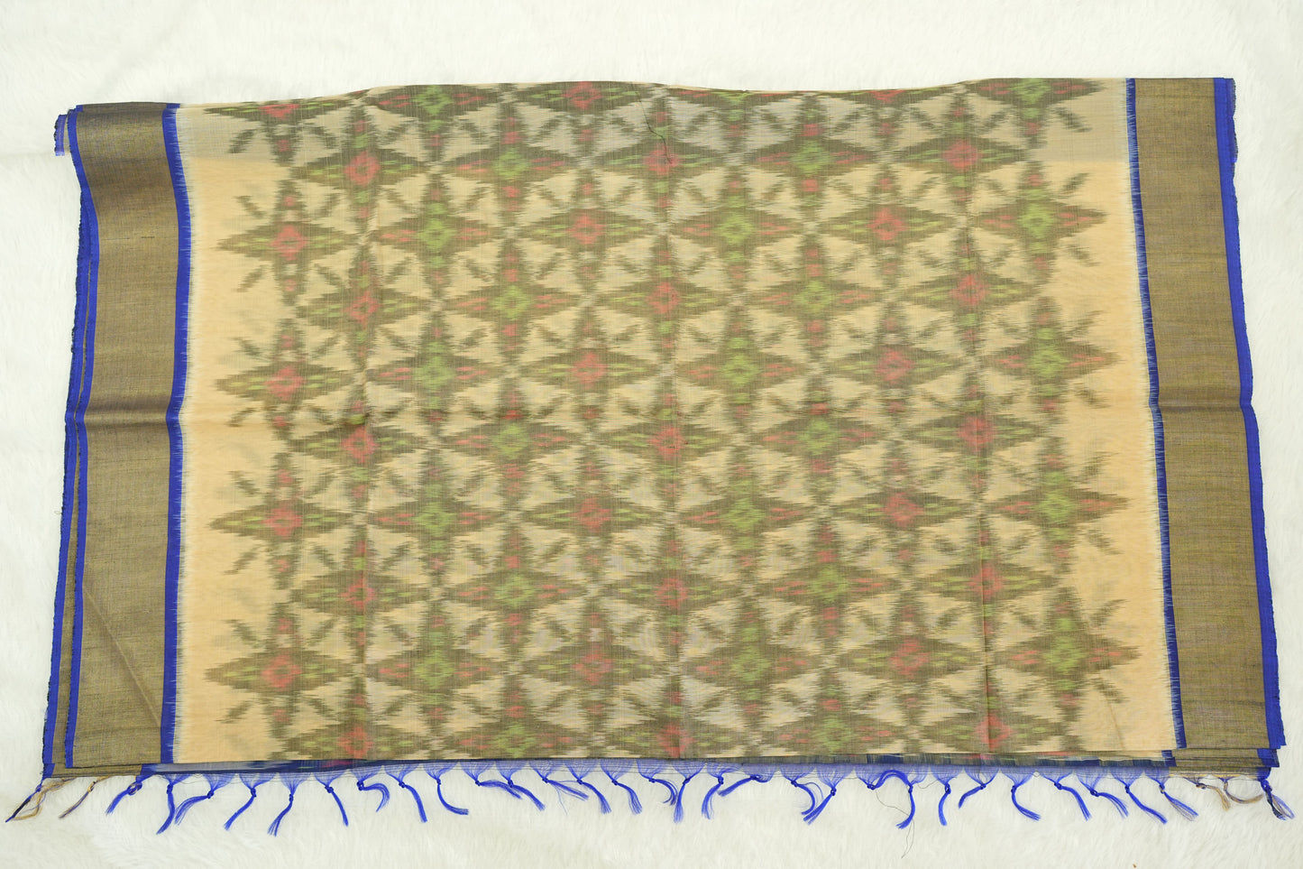 Ikkat Silk Cotton Saree