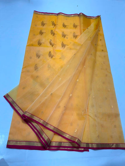 Chanderi Katan Silk Saree